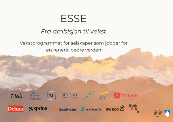 Medlemspris på vekstprogrammet ESSE